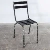 Pamono French Artprog Sky Black Metal Stacking Outdoor Chair attributed to Tolix, 1950s> Garden Seating
