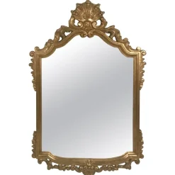Hot Pamono French Baroque Style Giltwood Mirror, 1880s