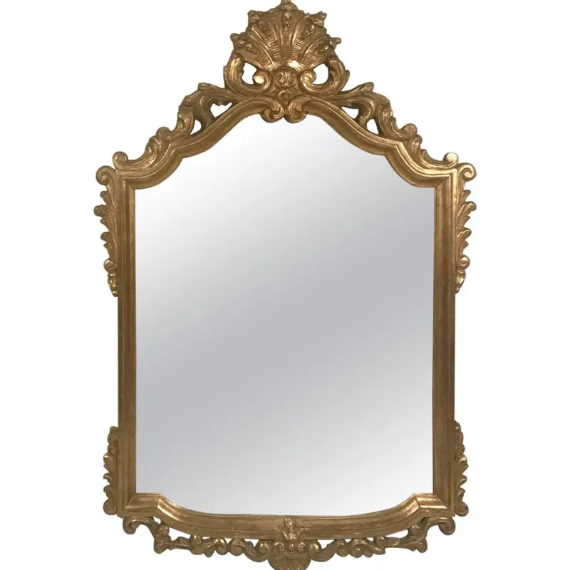 Hot Pamono French Baroque Style Giltwood Mirror, 1880s