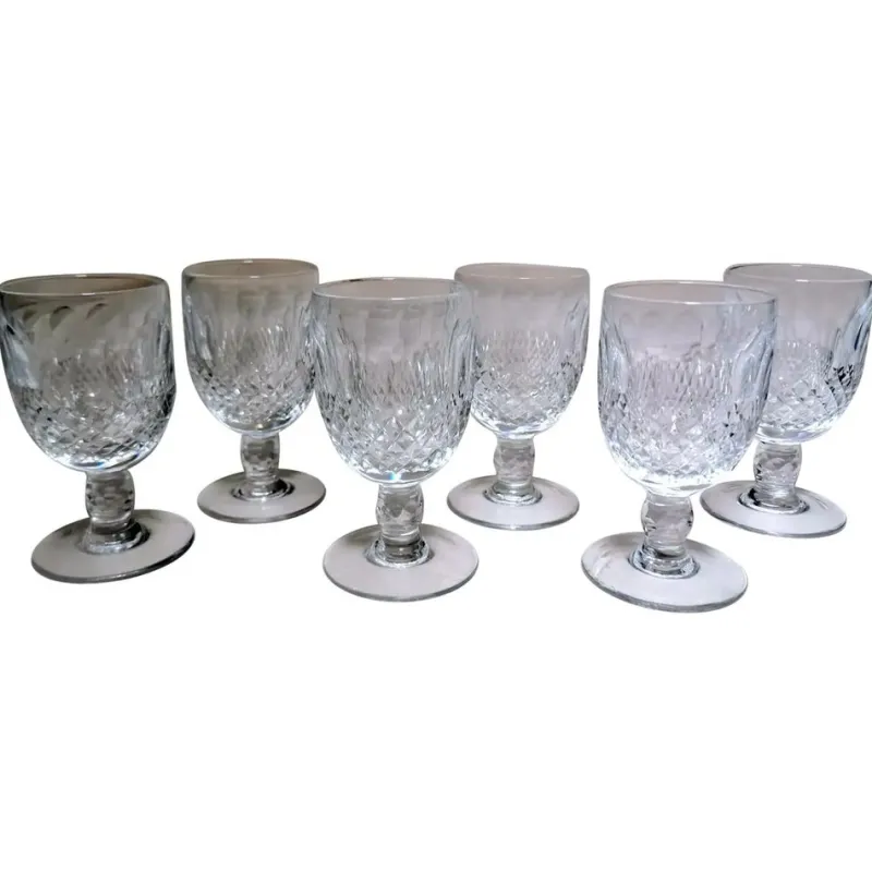 Sale Pamono French Beaux-Art Style Ground Crystal Liqueur Glasses, 1920, Set of 6