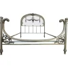 Pamono French Belle Époque Bronze, Iron, Brass and Glass Double Bed, 19th Century> Beds & Bedroom Sets