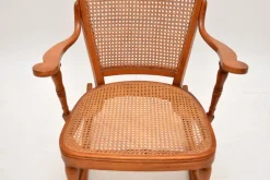 Pamono French Bentwood and Cane Rocking Chair, 1900s><noscript><img width=