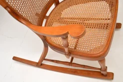 Pamono French Bentwood and Cane Rocking Chair, 1900s><noscript><img width=