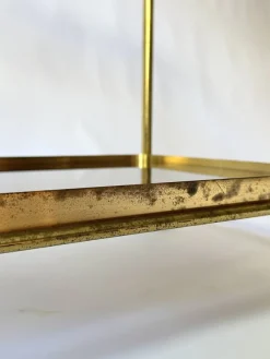 Pamono French Brass and Smoked Glass Bar Cart, 1960s><noscript><img width=