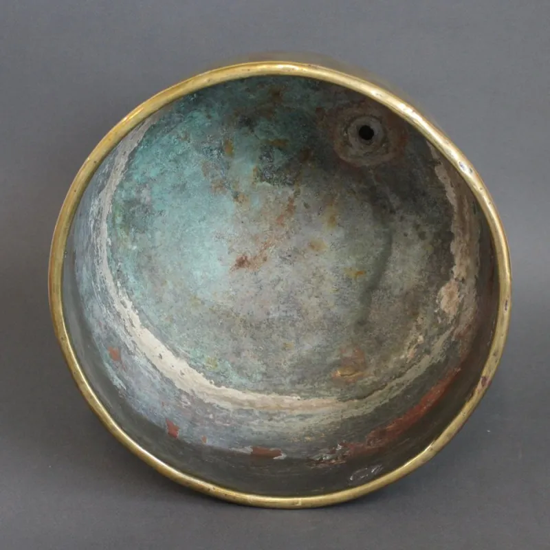 Pamono French Brass Cachepot, 1700s> Planters And Jardiniere