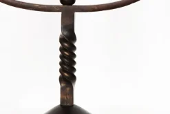 Clearance Pamono French Brown Wrought Iron Candelabras by Charles Piguet, 20th Century, Set of 2