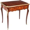 Best Pamono French Burr Walnut Parquetry Card Backgammon Table, 19th Century
