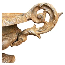 Pamono French Cast Iron Campana Urn by Alfred Corneau, 1800s> Planters And Jardiniere