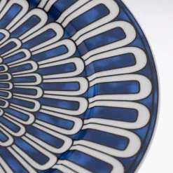 Pamono French Ceramic Bleus Dailleurs Dessert Plates by Hermes for Hermès, 2000s, Set of 2><noscript><img width=