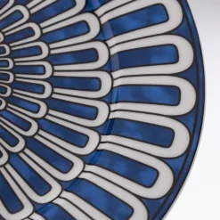 Pamono French Ceramic Bleus Dailleurs Dessert Plates by Hermes for Hermès, 2000s, Set of 2><noscript><img width=
