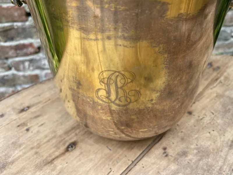 Pamono French Champagne Cooler Wine Cooler Horses by Louis Roederer, 1960s> Ice Buckets & Wine Coolers