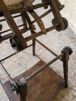 Pamono French Children's Chair in Walnut, Late 1800s><noscript><img width=