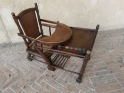 Pamono French Children's Chair in Walnut, Late 1800s><noscript><img width=