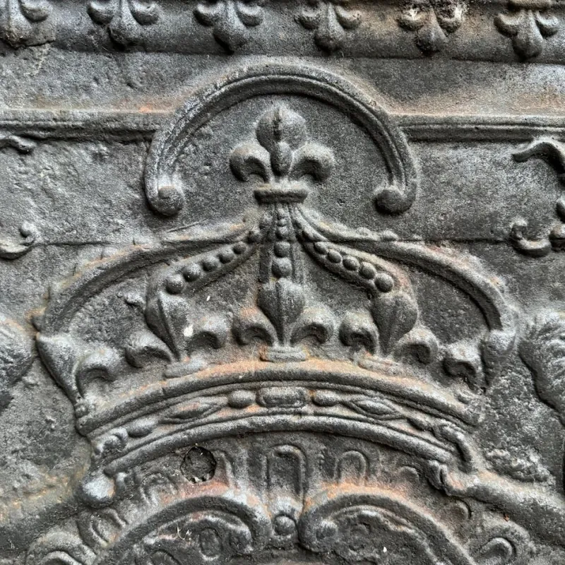 Pamono French Chimney Fireback, 1850s> Fireplaces And Mantels