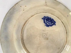 Online Pamono French Chinese Faience Dish and Plate by Jules Vieillard, Set of 2
