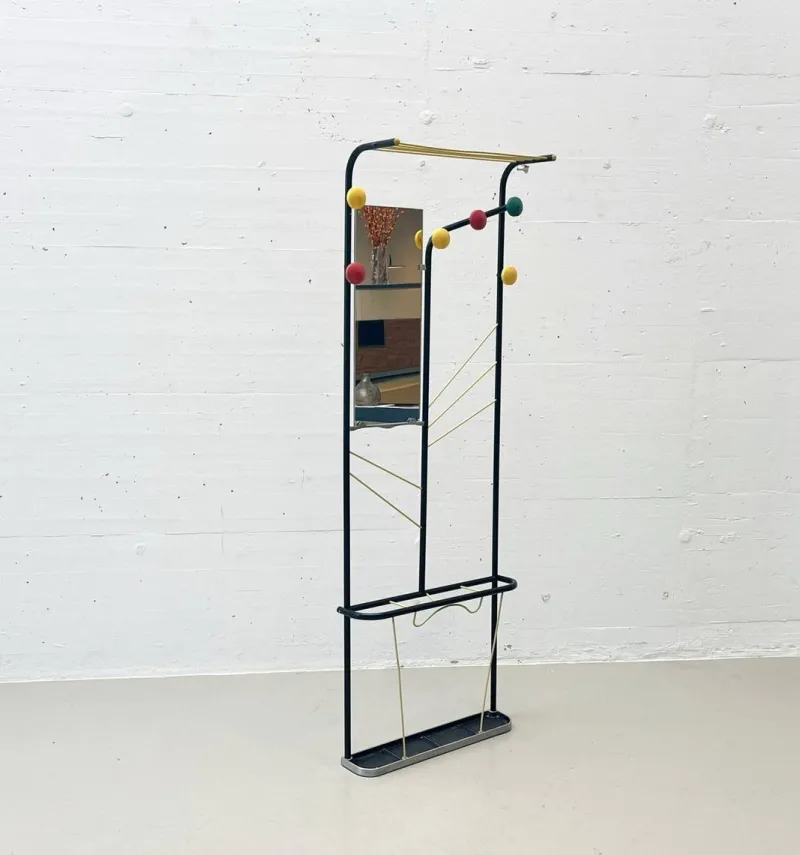 Pamono French Coat Rack by Roger Feraud, 1950s> Racks, Hooks & Valets