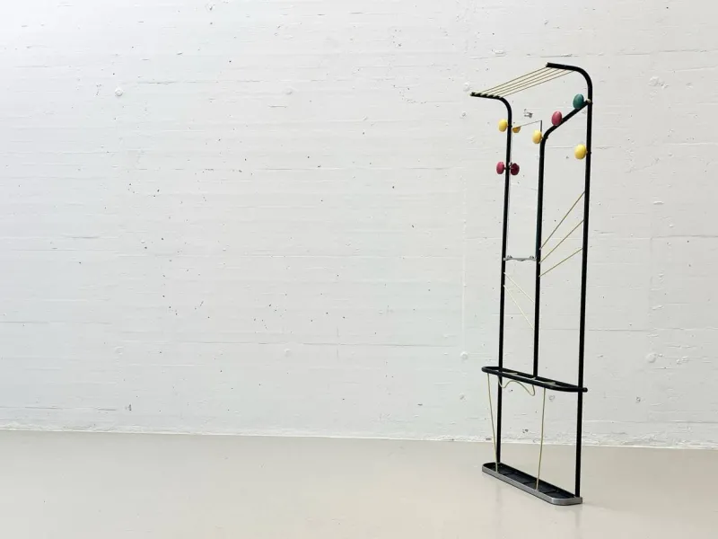 Pamono French Coat Rack by Roger Feraud, 1950s> Racks, Hooks & Valets