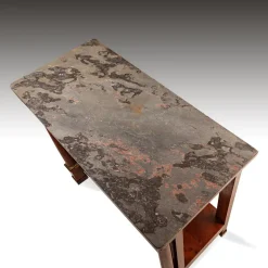 Pamono French Console Table in Walnut and Marble