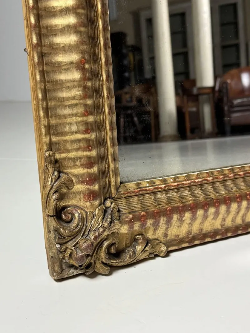 Pamono French Crested Mirror, 19th Century> Mirrors