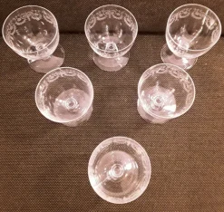 Online Pamono French Crystal Glass Wine Glasses from Baccarat, 1970s, Set of 6