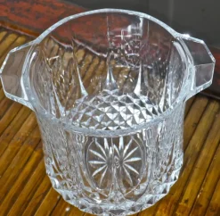 Pamono French Crystal Ice Bucket, 1920s><noscript><img width=