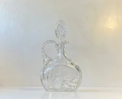 Pamono French Cut Crystal Decanter from Cristal De Lorraine, 1950s> Bottles, Carafes & Jugs