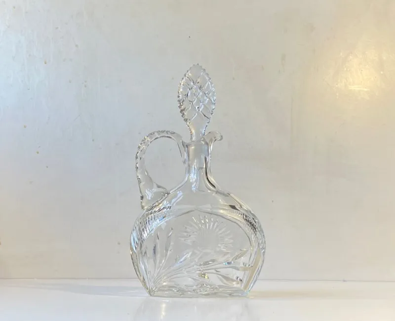 Pamono French Cut Crystal Decanter from Cristal De Lorraine, 1950s> Bottles, Carafes & Jugs