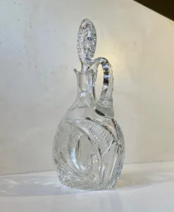 Pamono French Cut Crystal Decanter from Cristal De Lorraine, 1950s><noscript><img width=