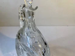 Pamono French Cut Crystal Decanter from Cristal De Lorraine, 1950s><noscript><img width=