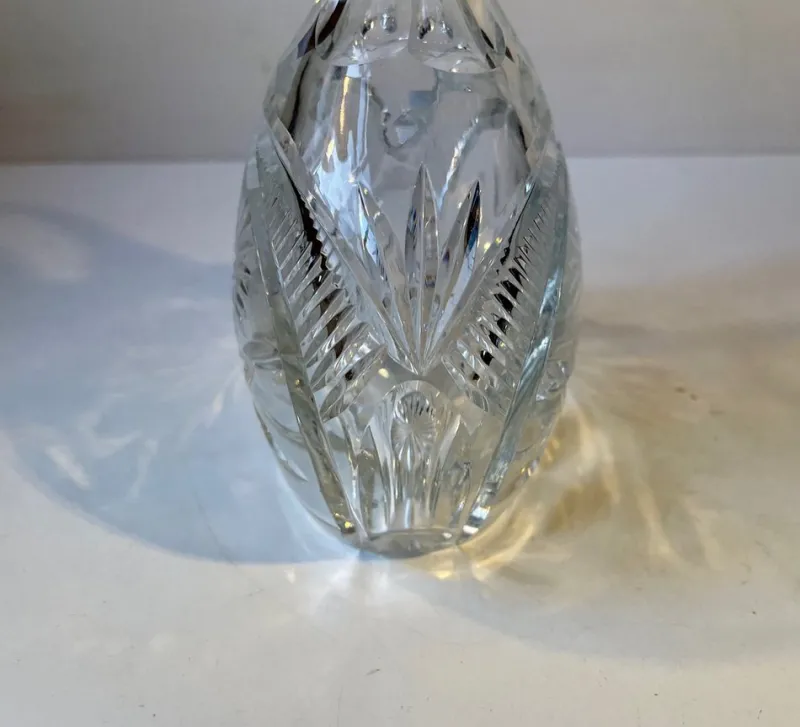 Pamono French Cut Crystal Decanter from Cristal De Lorraine, 1950s> Bottles, Carafes & Jugs