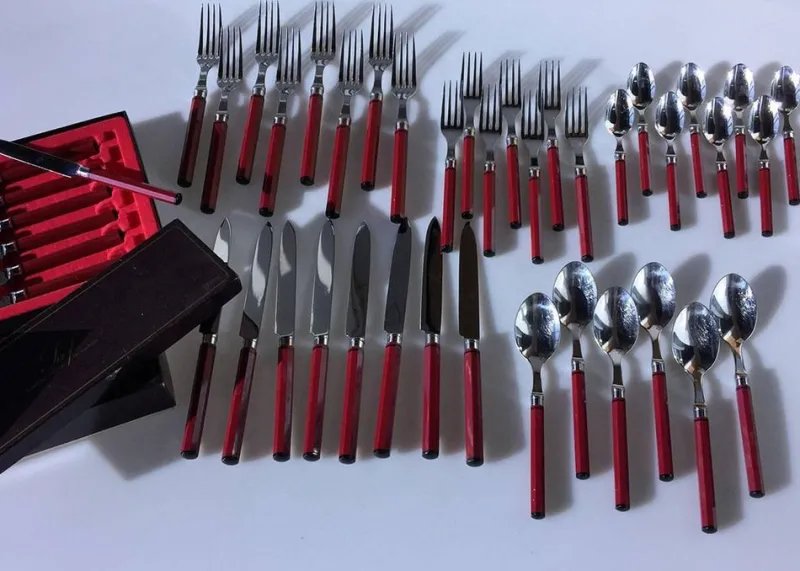 Pamono French Cutlery by Andre Verdier for SCOF, Set of 44
