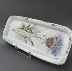 Pamono French Decorative Ceramic Tray by Albert Thiry, 1960s