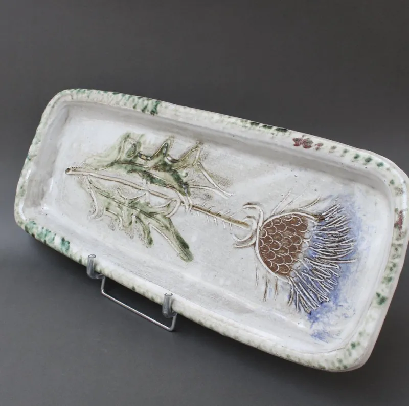 Pamono French Decorative Ceramic Tray by Albert Thiry, 1960s