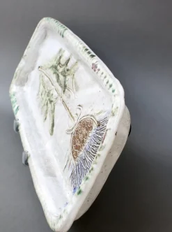 Pamono French Decorative Ceramic Tray by Albert Thiry, 1960s