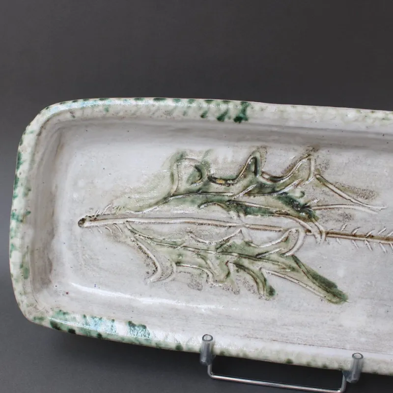 Pamono French Decorative Ceramic Tray by Albert Thiry, 1960s