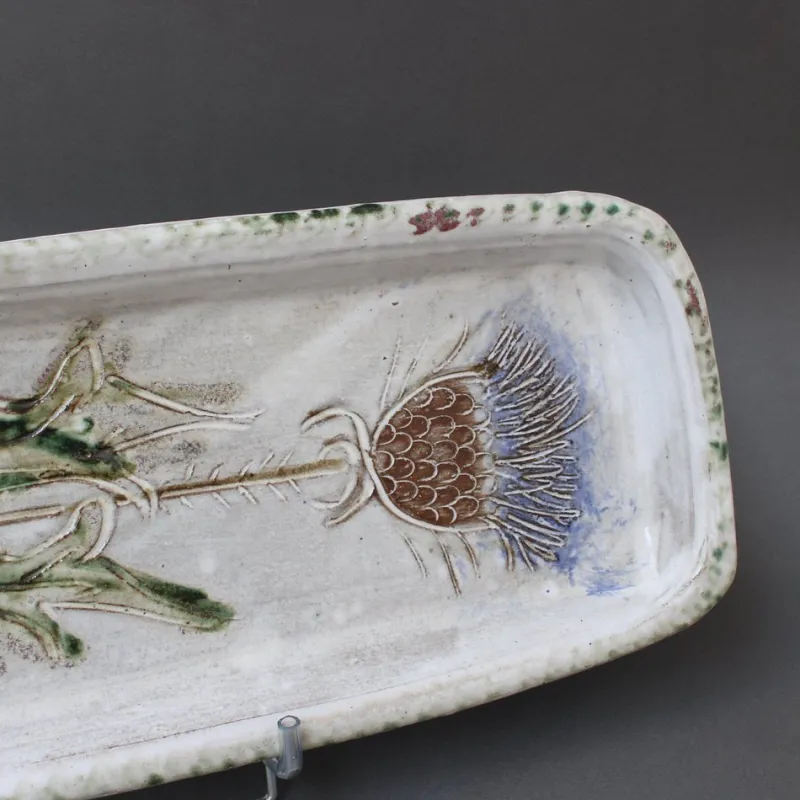 Pamono French Decorative Ceramic Tray by Albert Thiry, 1960s