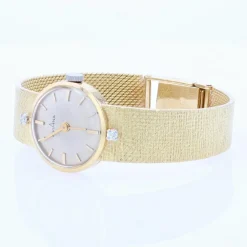 Pamono French Diamonds 18 Karat Yellow Gold Eviana Women Watch, 1960s