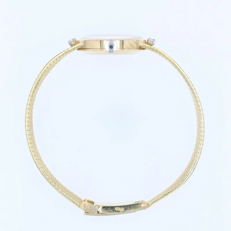 Pamono French Diamonds 18 Karat Yellow Gold Eviana Women Watch, 1960s