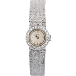 Discount Pamono French Diamonds Watch in 18 Karat White Gold, 1970s