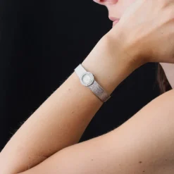 Discount Pamono French Diamonds Watch in 18 Karat White Gold, 1970s