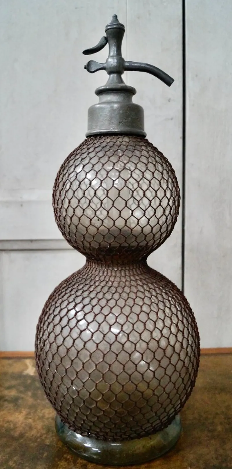 Pamono French Double Gourd Soda Syphon, 1890s> Bottles, Carafes & Jugs