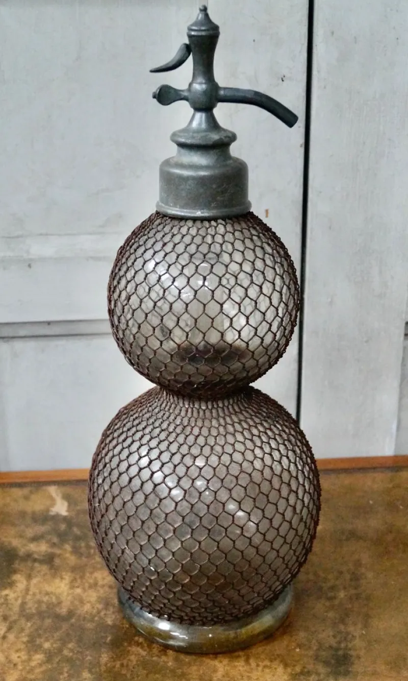 Pamono French Double Gourd Soda Syphon, 1890s> Bottles, Carafes & Jugs