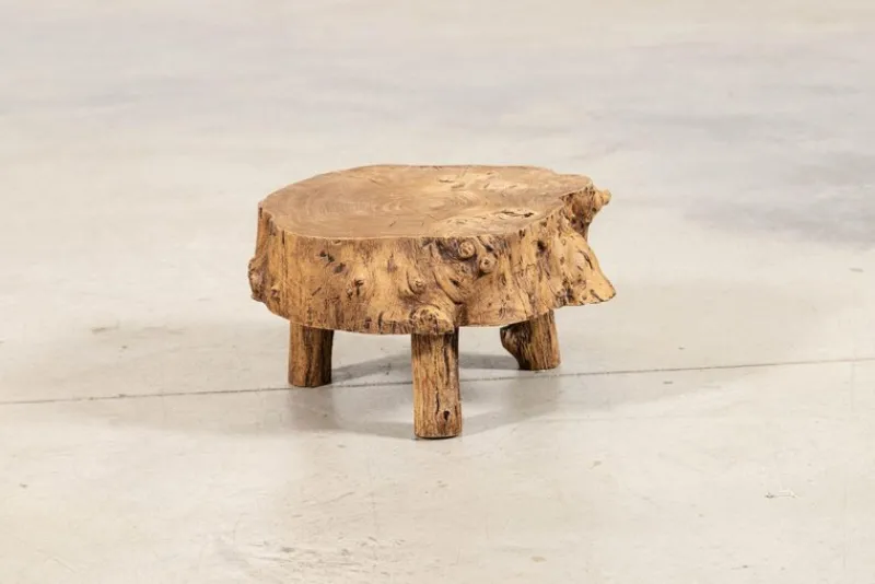 Pamono French Elm Side Table, 1900> Coffee & Side Tables