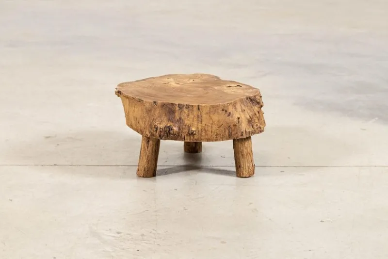 Pamono French Elm Side Table, 1900> Coffee & Side Tables