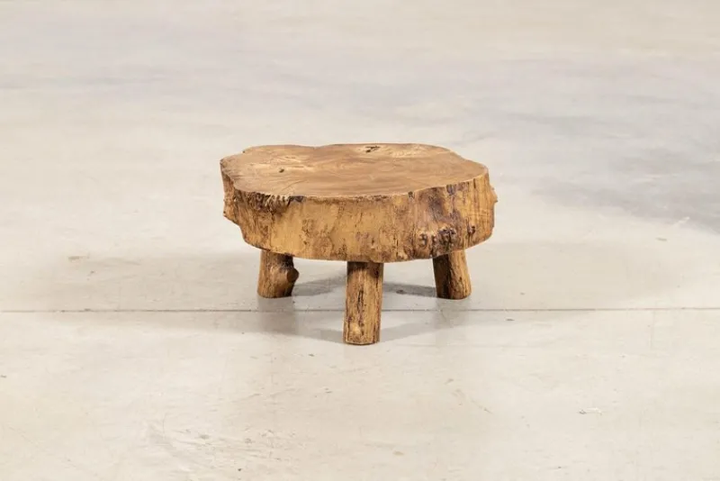 Pamono French Elm Side Table, 1900> Coffee & Side Tables