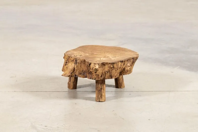 Pamono French Elm Side Table, 1900> Coffee & Side Tables