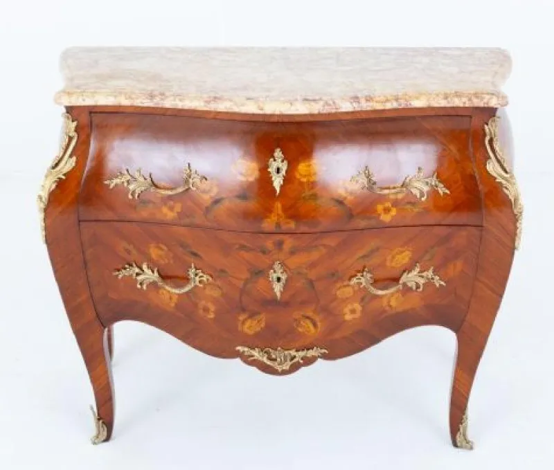 Discount Pamono French Empire Commode Bombe Chest of Drawers, 1890s