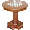 Pamono French Empire Hardwood Chess Table in Marble & Ormolu, 1900s> Game Tables