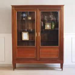 Pamono French Empire Showcase with Brass, 1850s> Cabinets & Wardrobes