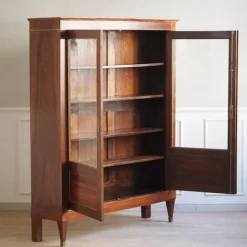Pamono French Empire Showcase with Brass, 1850s> Cabinets & Wardrobes